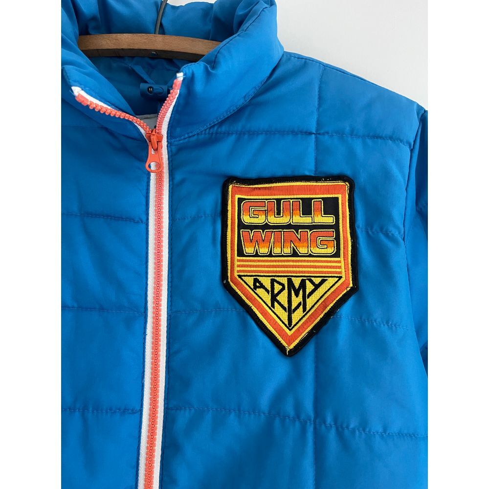 Retro‎ Youth Puffer Jacket W/Vintage Gullwing Army Patch Size 8 Skateboarding - Picture 3 of 11